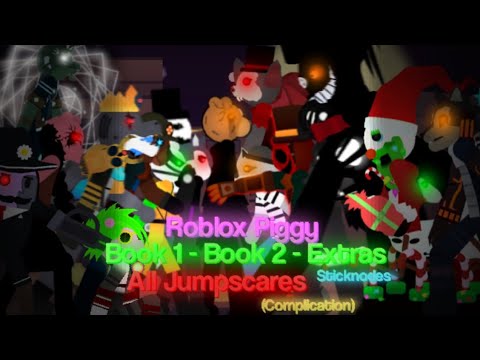Roblox Piggy | All skins/Bots | Book 1-2, Extras Jumpscares | Animated with Sticknodes