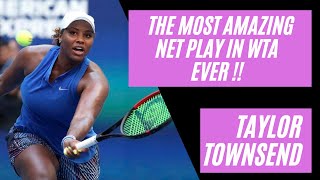 Taylor Townsend : The most amazing net play in WTA  (slow motion)