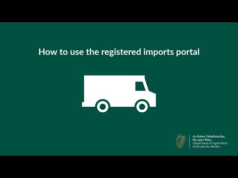 How to use the registered imports portal