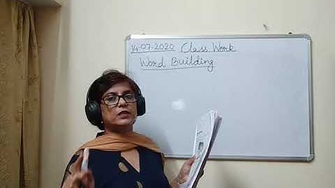 Class I English 14-07-2020 by Mrs Ranjana Dhar Lesson 2