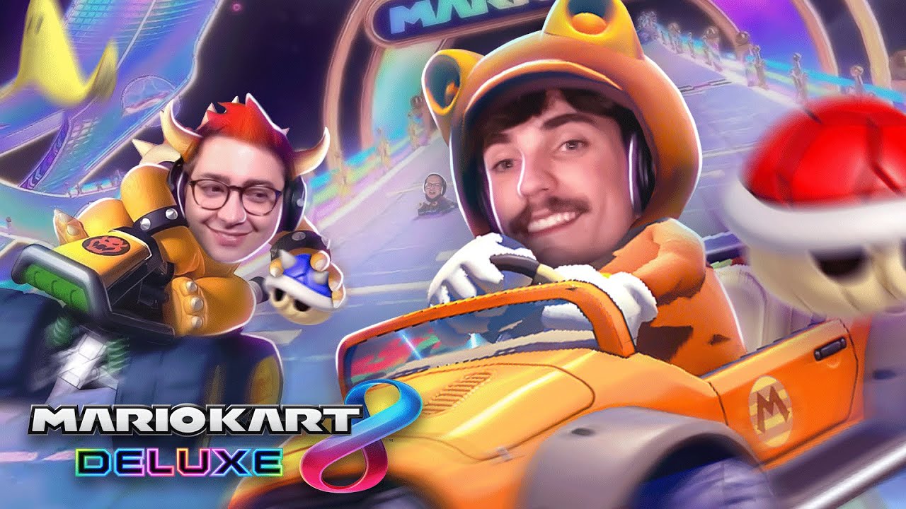 EU JOGO MUITO MAL | Mario Kart (com @alanzoka @capjoga @bitgamer  e amigos)