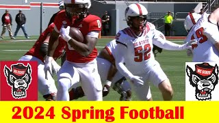 (First half) Team White vs Team Red, 2024 NC State Spring Football Game Highlights