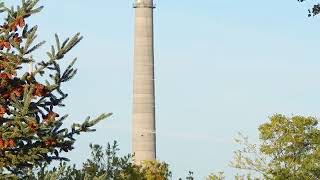 Sappi paper mill smoke stack demolition