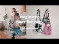 Beginner Sewing: Faux fur tote bag tutorial *make it in 30 minutes