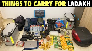 THINGS I am carrying for my LADAKH RIDE 2021 | SJ VLOGS