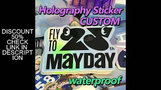 Custom holographic stickers, DIY Skateboard Laptop Luggage Bike Motorcycle Phone Car Sticker Decals