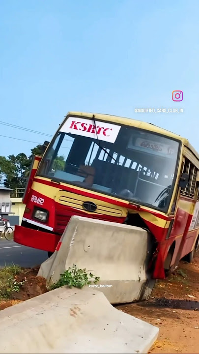 KSRTC accidents Kerala #ksrtc #anavandi #bus #robin #robinbus #mvd #modified