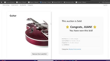 CS50W Project 2: Commerce | eBay-Like Auction Site Built with Django
