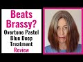 Can Overtone Pastel Blue Deep Treatment Fix Brassy Brunette Hair?