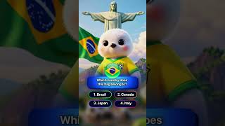 Which country does this flag belong to? 1. Brazil2. Canada3. Japan 4. Italy #kids #abc #toddlersongs