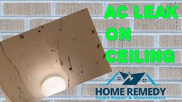 AC caused a leak into the ceiling!