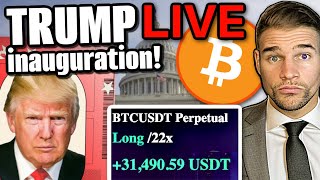 LIVE TRADING! TRUMP INAUGURATION!! INSANE VOLATILITY!! BITCOIN & ALTCOINS!!! $TRUMP SOL XRP