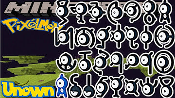 HOW TO FIND UNOWN IN PIXELMON REFORGED - MINECRAFT GUIDE - VERSION 9.2.10