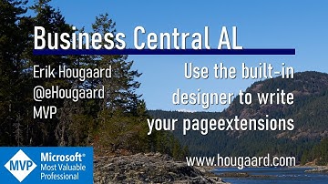 Use the built-in designer to write your pageextensions in AL and Business Central