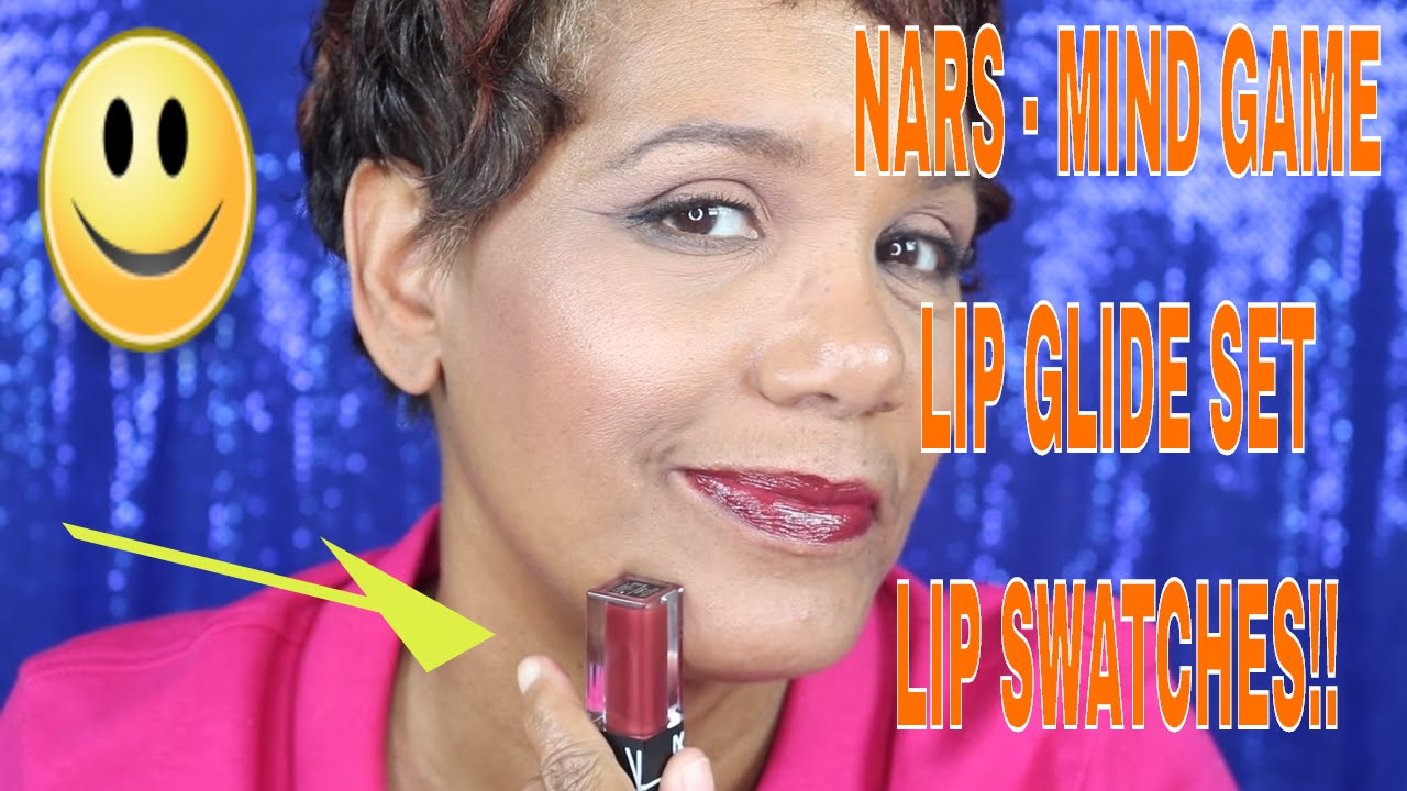 LIVE LIP SWATCHES//SARAH MOON//MIND GAME VELVET LIP GLIDE SET// NARS LIMITED EDITION//SIX COLORS