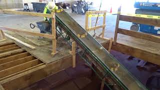 Troughing Slider Conveyor - basement excavation