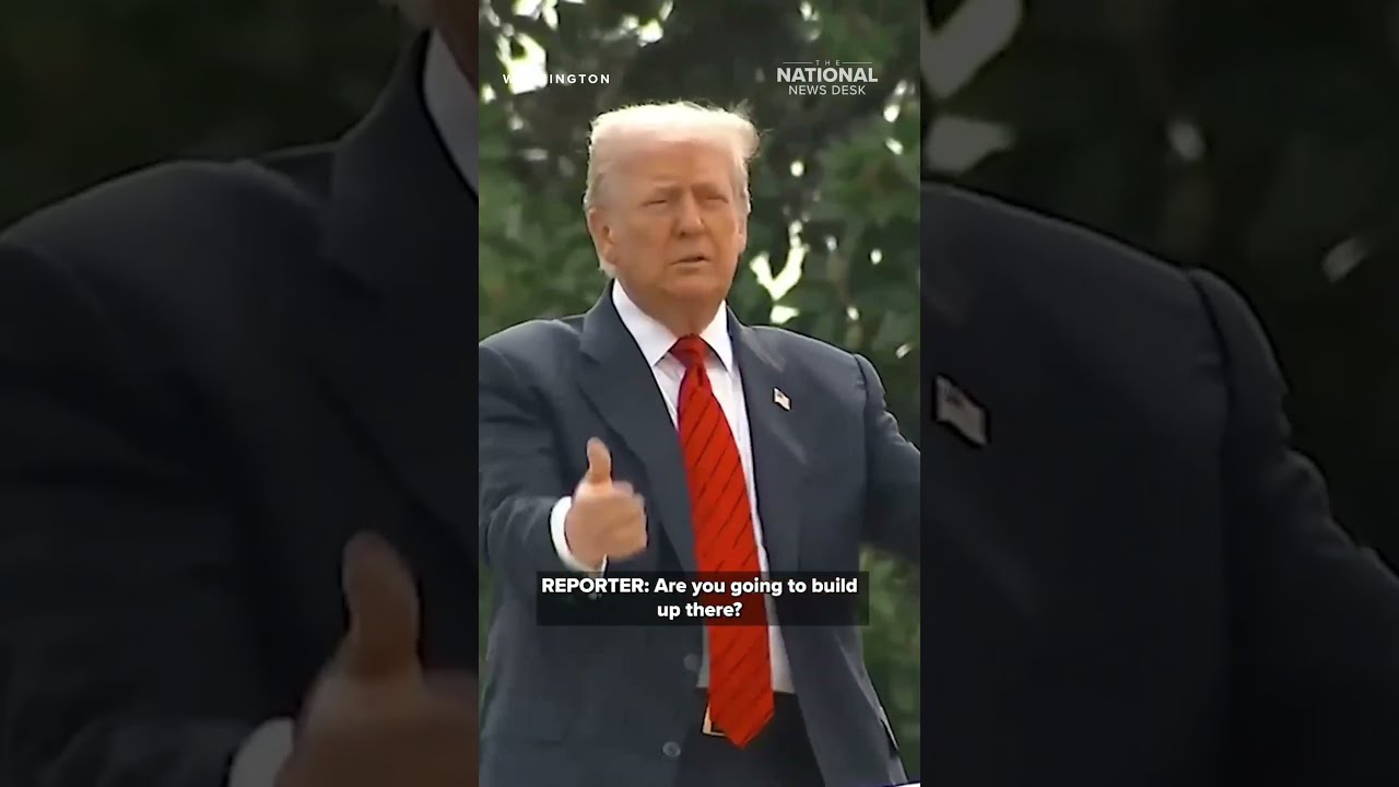 Trump On The Roof Of White House