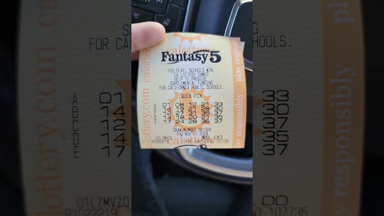 Fantasy 5 winning numbers for 11/07 ! 