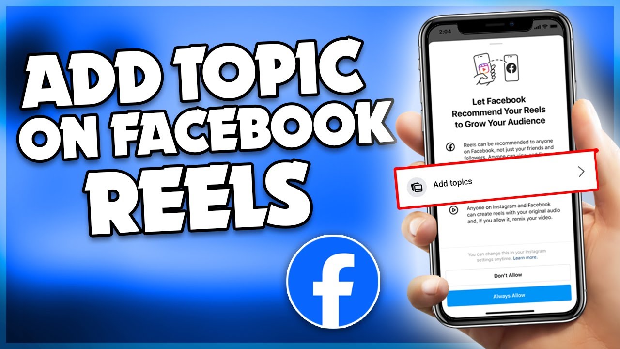how to add topic on Facebook reels | F HOQUE | - YouTube