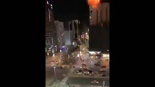 انفجارات تهز أبوظبي في الامارات ...