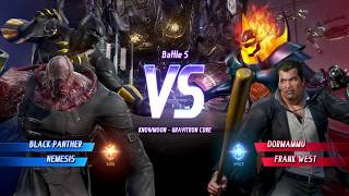 Marvel vs. capcom: infinite black panther,nemesis gameplay in arcade
mode