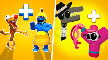 Merge Rainbow: Friends Monster | Alphabet Fusion - Merge Battles Gameplay (Part 1)