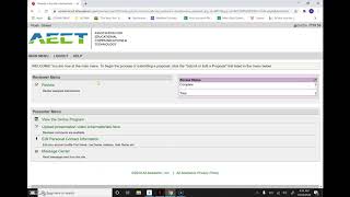 How to Add your Video Presentation to the AECT 2020 Virtual Conference Portal