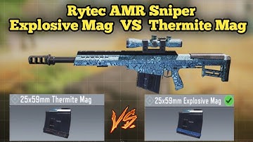 Rytec AMR Explosive Mag Vs Thermite Mag Comparison || COD Mobile Season 6 Test server Leaks || CODM