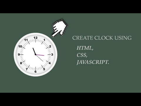 Clock Using Html Css Javascript | Javasript Beginner Project | coolwebdesigner