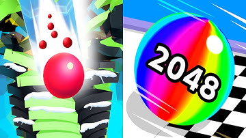 Ball Run Stack VS Ball Run 2048 - All Levels Gameplay Android,ios (Part 2)