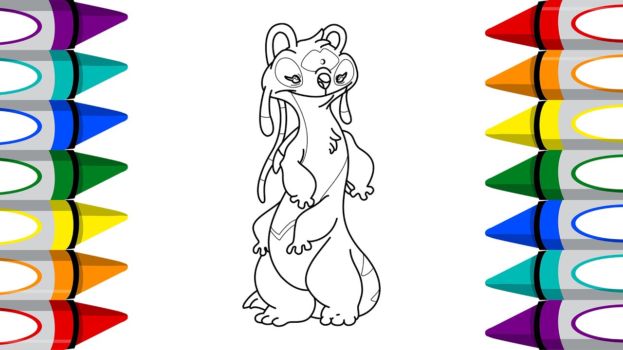 How To Coloring Clumsy - Coloring Pages | Lilo & Stitch