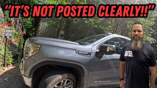 'It's not posted clearly!!' | Illegal Parks