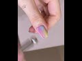 Elegant Pastel Rainbow Gradient Cat Eye Nail Tutorial | Luxury Minimal Nail Art