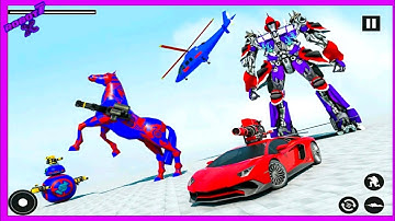 Car Robot Transform Game 2021 - Horse Robot Games Android gameplay