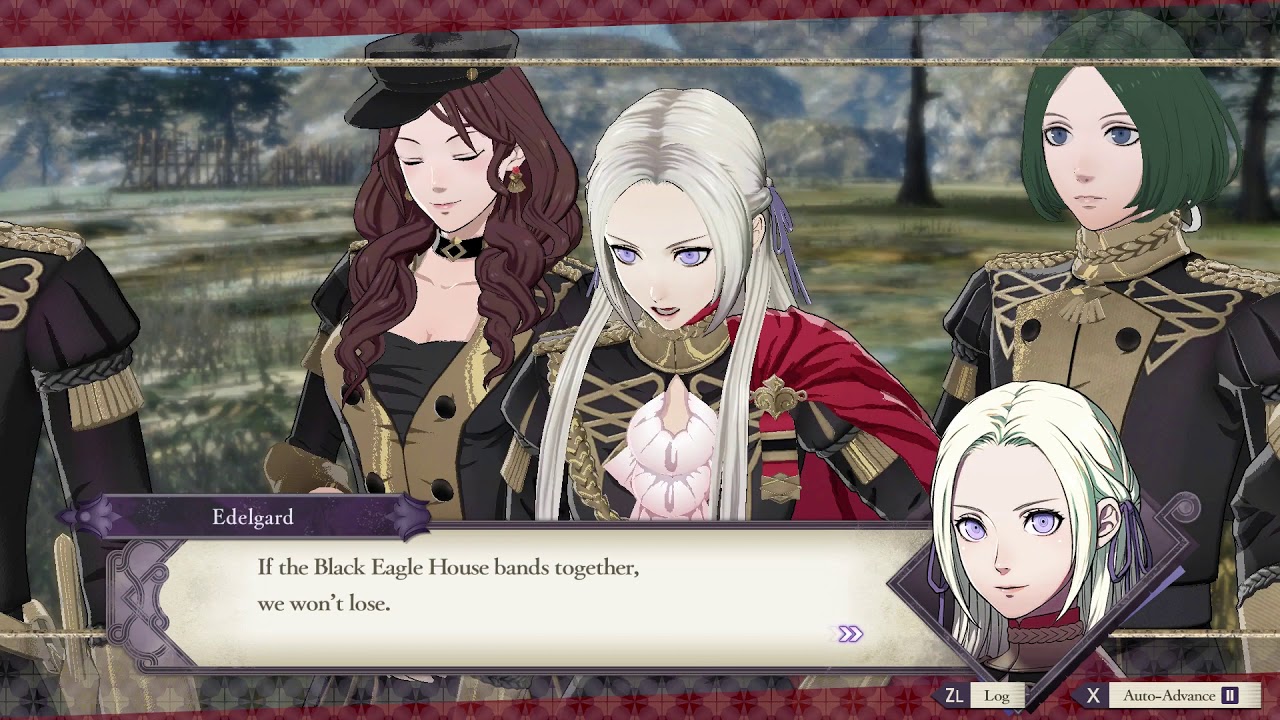 Fire Emblem Three Houses Battle of the Eagle and Lion Black Eagles Gronder Field Cutscene