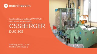 OSSBERGER DUO 30S Injection blow moulding PP/PE/PVC and other thermoplastics | OSSBERGER Machines