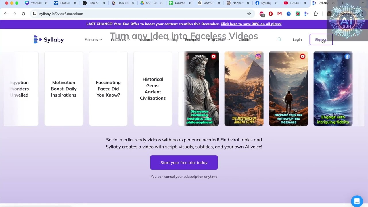 Overview Unlock Sy's Website & Free Trial Credits! 