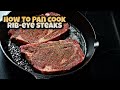 EASY Pan Seared Ribeye Steaks RECIPE | Ray Mack's Kitchen and Grill