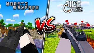 What's The Best MINECRAFT GUN MOD? | timeless and classic vs vic's modern warfare (2023)