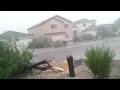 Storm Microburst in Arizona, San Tan Valley