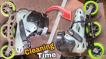 Skate Cleaning After Last Rider // Inline Skate cleaning Video