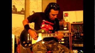 eric13 recording  guitar tracks for new SEX SLAVES album!!