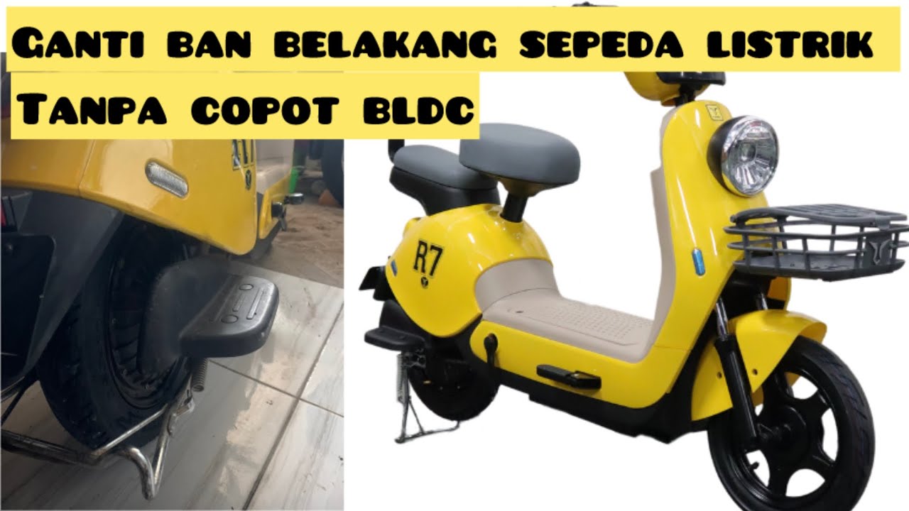 Cara pasang ban sepeda listrik tanpa copot bldc