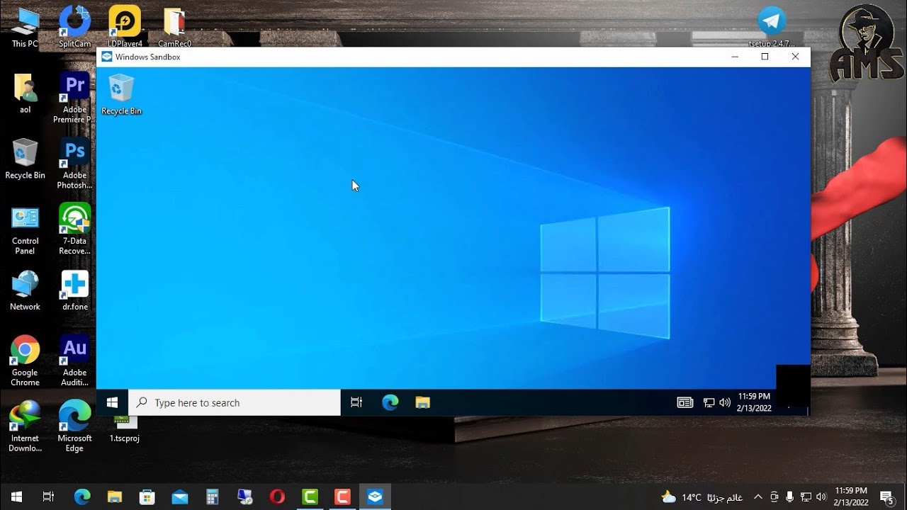 بدون برامج 🔥 | عمل ويندوز وهمي لتجربة البرامج | والحماية من الملفات الضاره والفيروسات