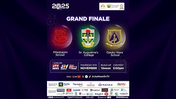 LIVE! NOW: #NSMQ2025 GRAND FINALE🥳📚: Mfantsipim Sch. vs St. Augustine