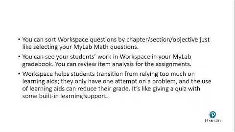 Workspace in MyLab Math a Mobile View