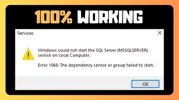 EASY FIX For Error 1068 The Dependency Service Or Group Failed To Start In Windows 11
