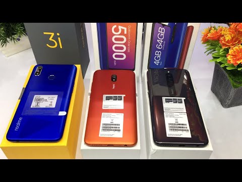 Redmi 8 vs Redmi 8A vs Realme 3i Unboxing Compare in Hindi