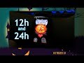 Samsung Gear Fit watchface - Halloween Fired Pumpkin