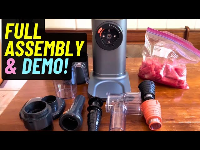 Ninja JC151 NeverClog Cold Press Juicer Assembly & Demonstration